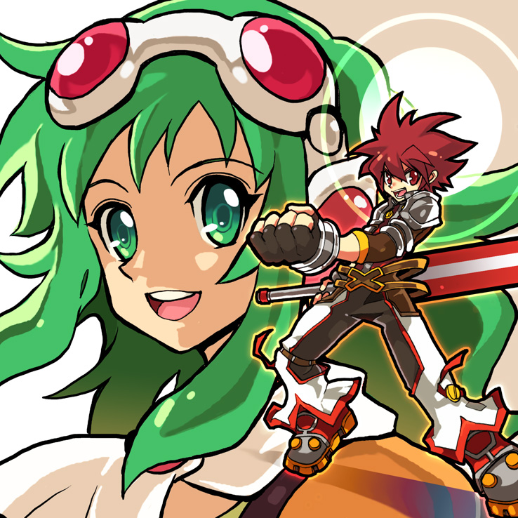 1girl, armor, belt, clenched_hand, crossover, elsword, elsword_(character), gloves