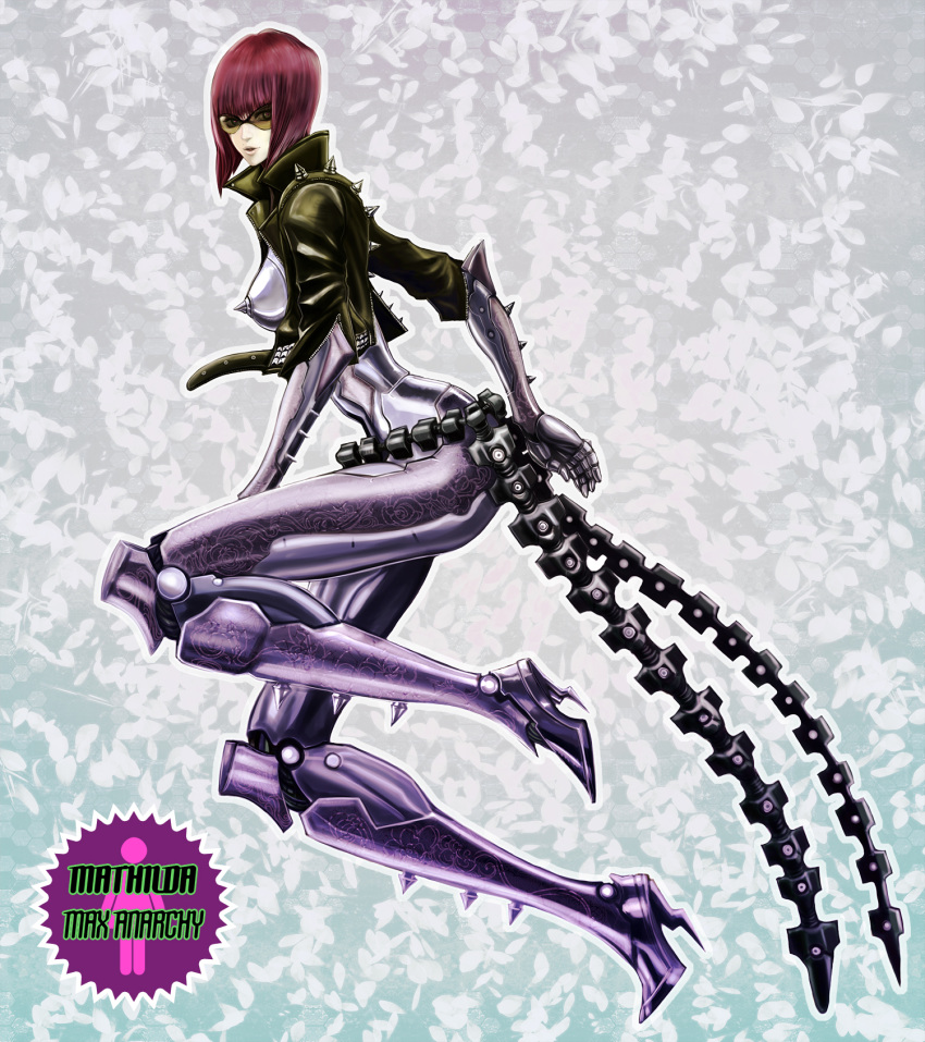 anarchy_reigns, belt, character_name, cyborg, highres, hyde_(fxxker_family), jacket, mathilda