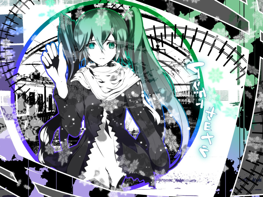 hajimete_no_koi_ga_owaru_toki_(vocaloid), hatsune_miku, sad, twintails, uki_(room_405), vocaloid