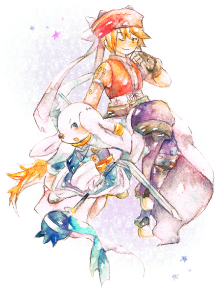 ami, armor, babus, blue_eyes, blush, boots, fighting_stance, final_fantasy
