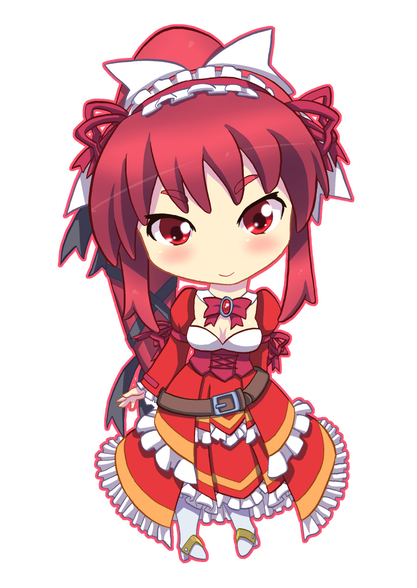 1girl, long_hair, original, ponytail, red_eyes, red_hair, redhead, solo