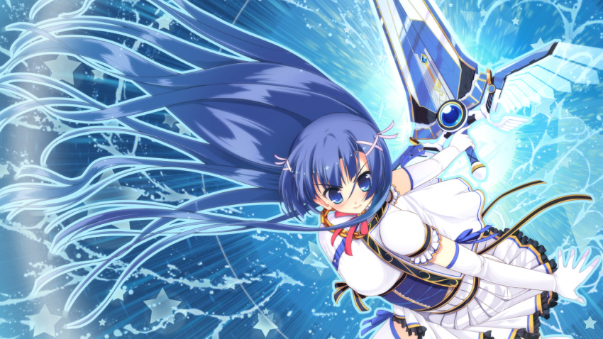 blue_eyes, blue_hair, colorful_cure, elbow_gloves, etoiles, game_cg, long_hair, moric