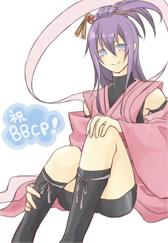 1boy, amane_nishiki, bike_shorts, blazblue, blazblue:_chrono_phantasma, blue_eyes, detached_sleeves, hair_ornament
