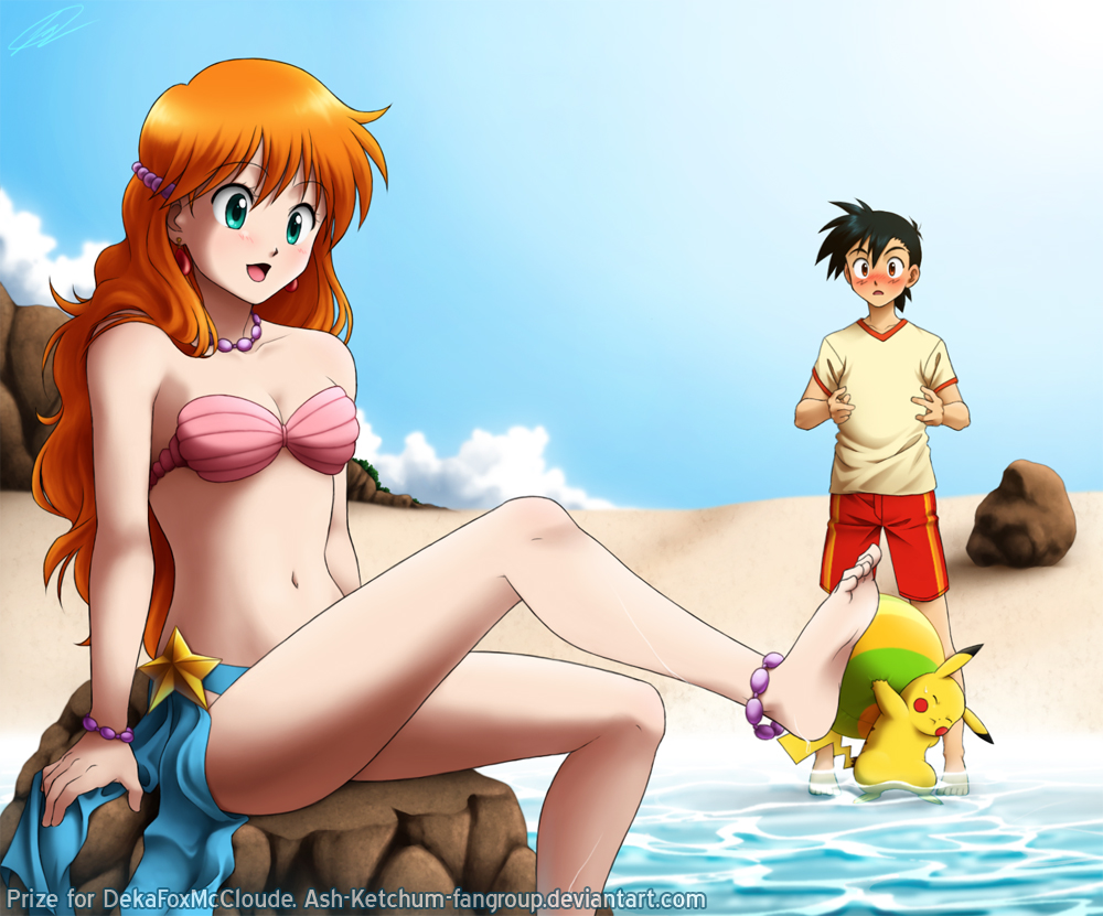 1boy, 1girl, anklet, aqua_eyes, ball, bare_legs, barefoot, beach