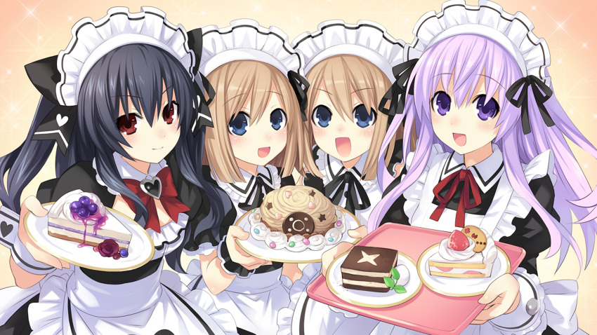 game_cg, hyperdimension_neptunia_mk2, nepgear, ram_(neptune_series), rom_(neptune_series), tsunako, yuni_(hyperdimension_neptunia_mk2)