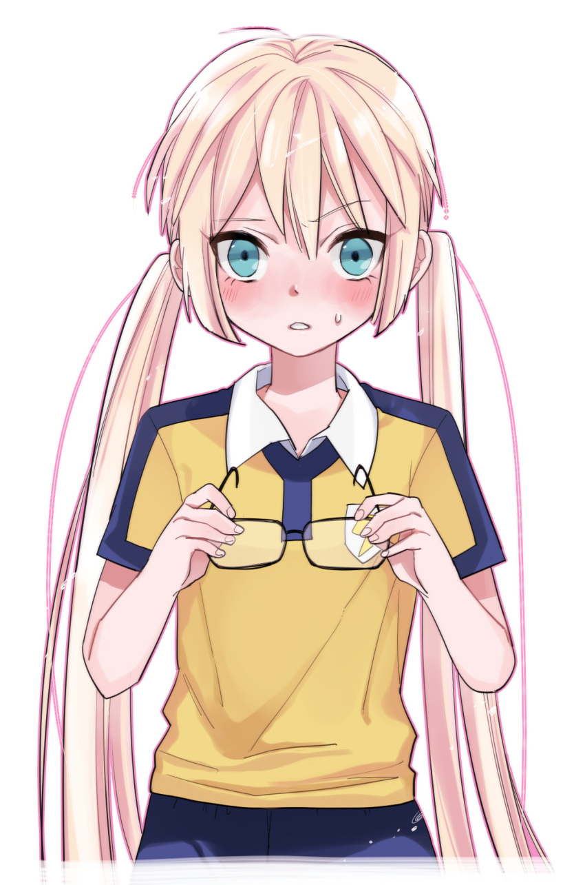 bad_id, blue_eyes, blush, fusion, glasses, highres, igaaaaa, inazuma_eleven
