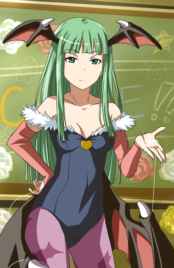 :<, bare_shoulders, breasts, bridal_gauntlets, capcom, cleavage, cosplay, elbow_gloves
