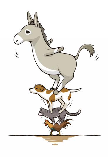 animal, bird, cat, chicken, copyright_request, dog, donkey, musicians_of_bremen