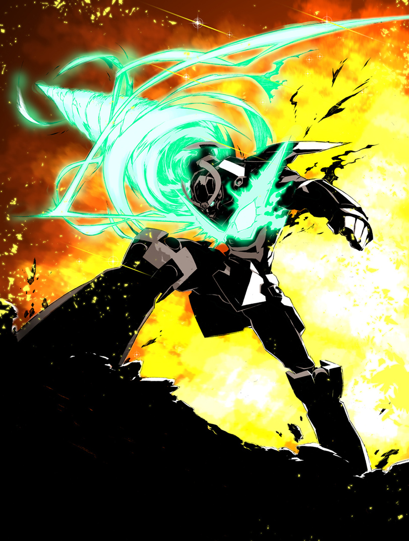 drill, epic, explosion, giga_drill_break, gurren-lagann, mecha, miwa_shirou, miwa_shirow