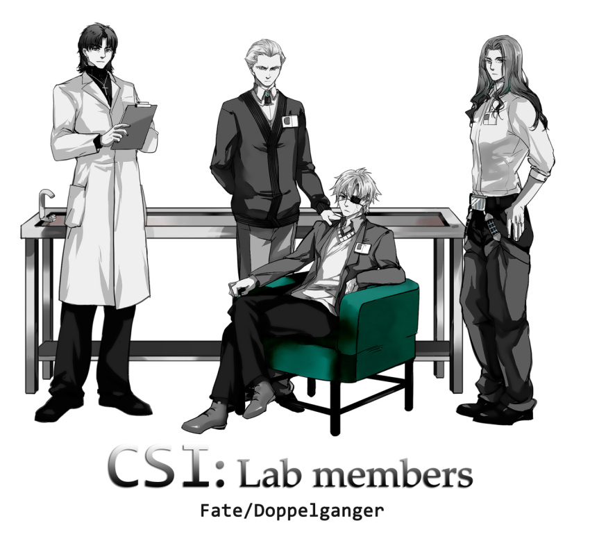 berserker_(fate/zero), chaps, cigarette, couch, crimo, csi, eyepatch, fate/stay_night