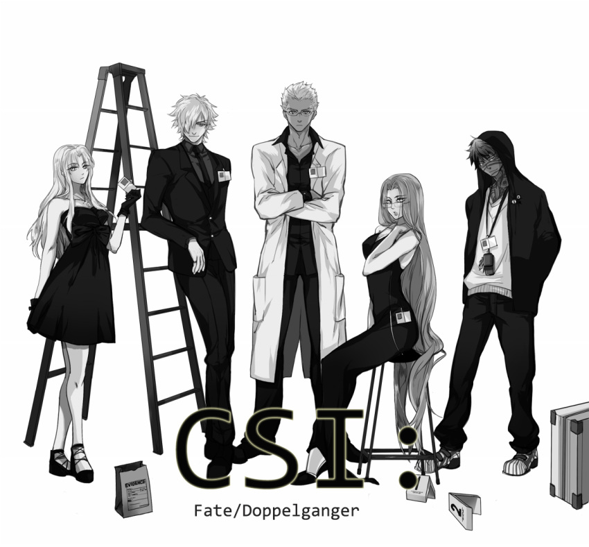 3boys, archer, archer_(fate/extra), avenger, caren_hortensia, caren_ortensia, crimo, csi