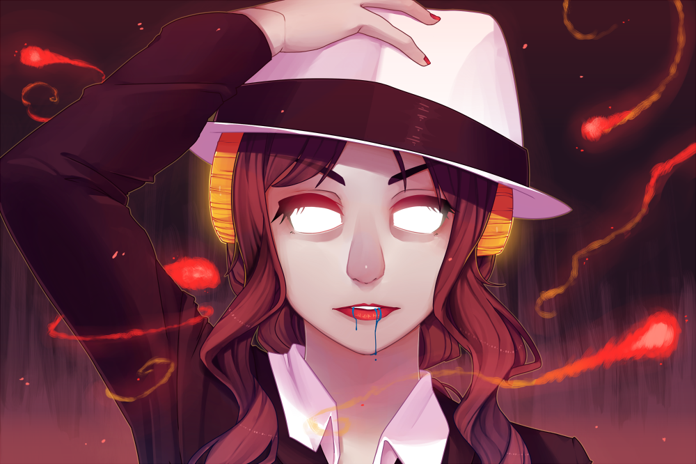 aradia_megido, grey_skin, homestuck, horns, long_hair, soundphase