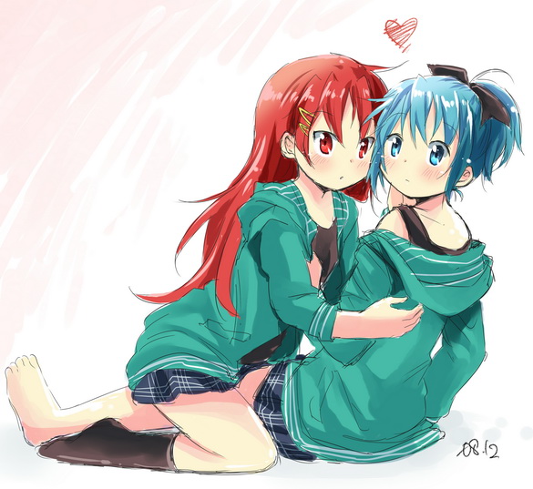 alternate_hairstyle, bare_legs, blue_eyes, blue_hair, blush, cosplay, gleision_adain, hair_down