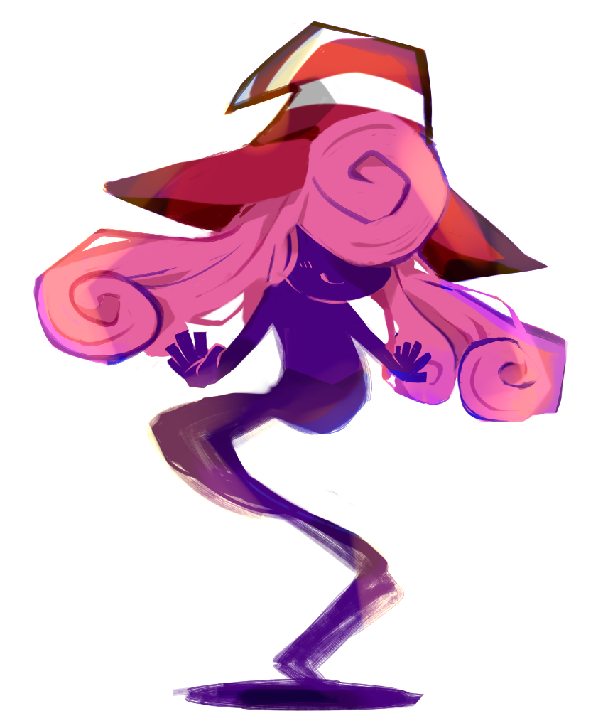 1boy, curly_hair, floating, ghost_tail, gloves, hair_over_eyes, hands, hat
