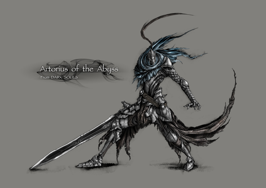 armor, artorias_the_abysswalker, damaged, dark_souls, full_armor, gauntlets, helmet, highres