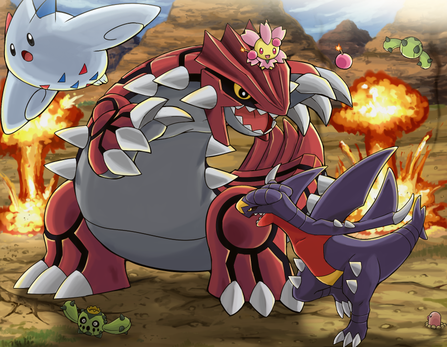 :o, black_sclera, bomb, cacnea, cherrim, cherry_bomb, diglett, explosion