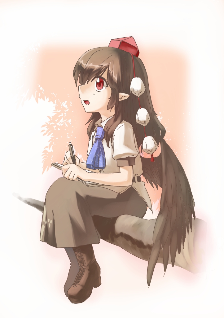 abo_(hechouchou), ascot, boots, brown_hair, caesar_et_cleopatra, cross-laced_footwear, hat, if_they_mated