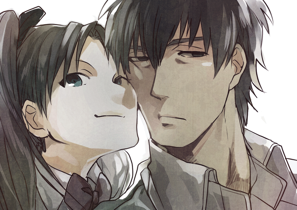 1girl, blue_eyes, brown_eyes, brown_hair, cheek-to-cheek, cheek_press, cheek_rub, child