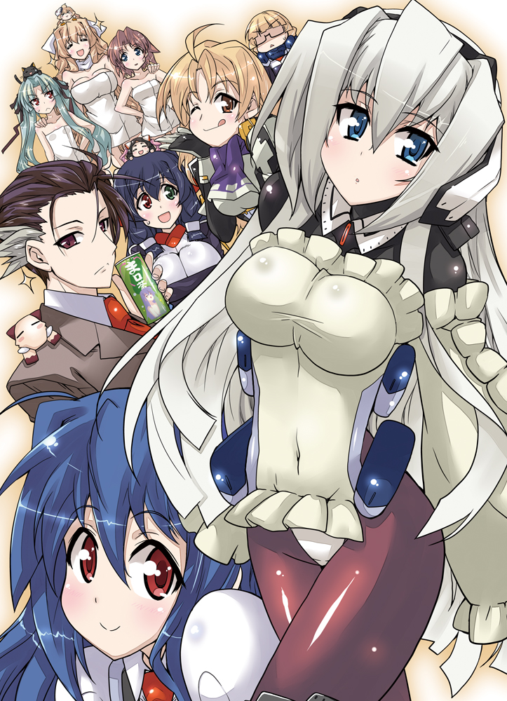 6+girls, :p, adele_balfetto, aoi_kimi, aoi_toori, asama_tomo, blonde_hair, blue_eyes