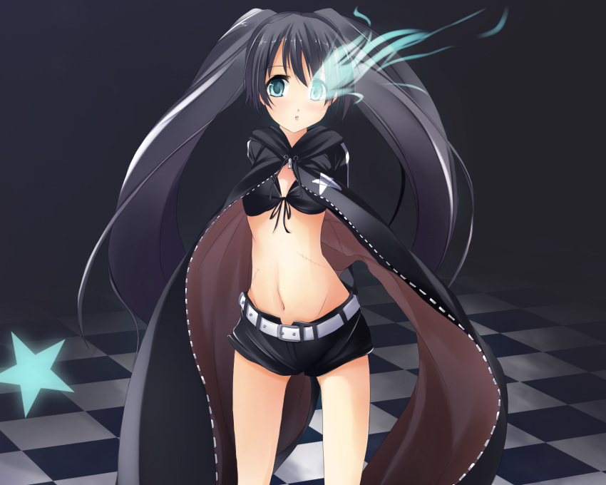 black_rock_shooter, black_rock_shooter_(character), m.h, scar, tagme