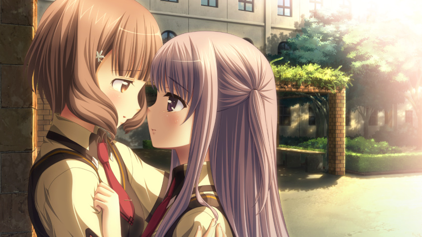 artist_request, brown_eyes, brown_hair, character_request, game_cg, hair_ornament, hatsukoi_sacrament, kasugai_iroha