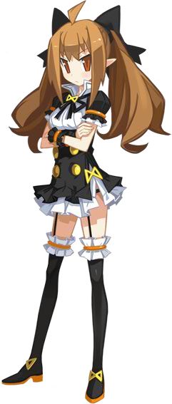 attouteki_yuugi_mugen_souls, black_legwear, boots, bow, brown_eyes, brown_hair, chou_chou, chou_chou_tsundere