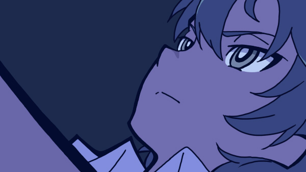 brown_eyes, brown_hair, collar, derivative_work, male, mirai_nikki, nishijima_masumi, panty_&amp;_stocking_with_garterbelt