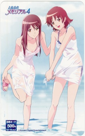 hoshikawa_maki, konami, lowres, official_art, satsuki_yuu, swimsuit, tagme, tokimeki_memorial