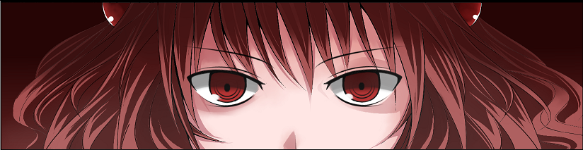 arano_oki, face, hair_bobbles, hair_ornament, kawashiro_mitori, original, persona, persona_4, persona_eyes, red_eyes, red_hair, redhead, short_hair, solo, touhou