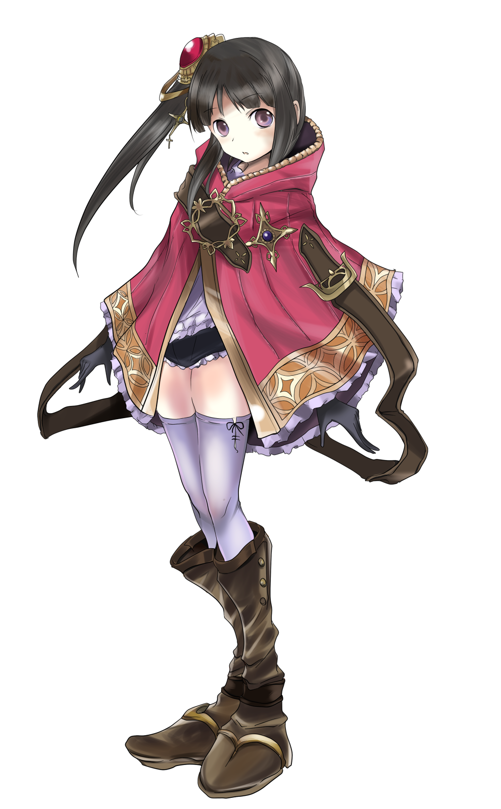atelier, atelier_(series), atelier_rorona, atelier_totori, belt, black_hair, boots, gloves
