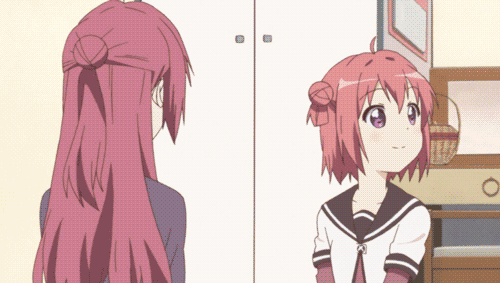 2girls, :d, ^_^, age_difference, ahoge, akaza_akane, akaza_akari, animated