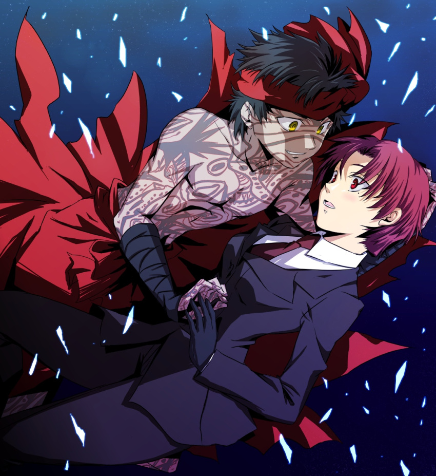 1girl, akiha, avenger, bandana, bandanna, bazett_fraga_mcremitz, black_hair, dark_skin
