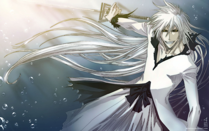 artist_request, bleach, highres, hollow, hollow_ichigo, kurosaki_ichigo, long_hair, male