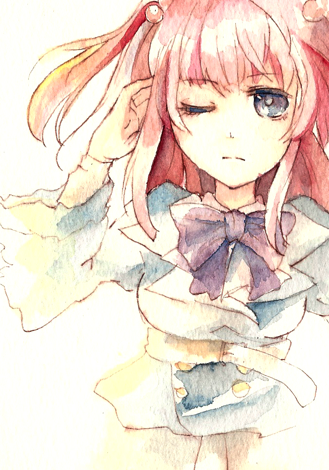 bad_id, belt, otomori, red_hair, redhead, ribbon, twintails, umineko_no_naku_koro_ni