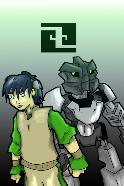 avatar:_the_last_airbender, bionicle, crossover, toa_onua, toph_bei_fong