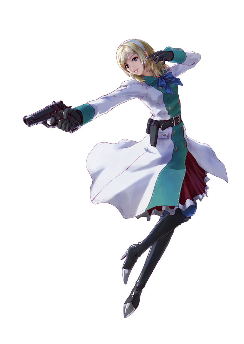 artist_request, black_gloves, blonde_hair, blue_eyes, boots, dress, end_of_eternity, gloves