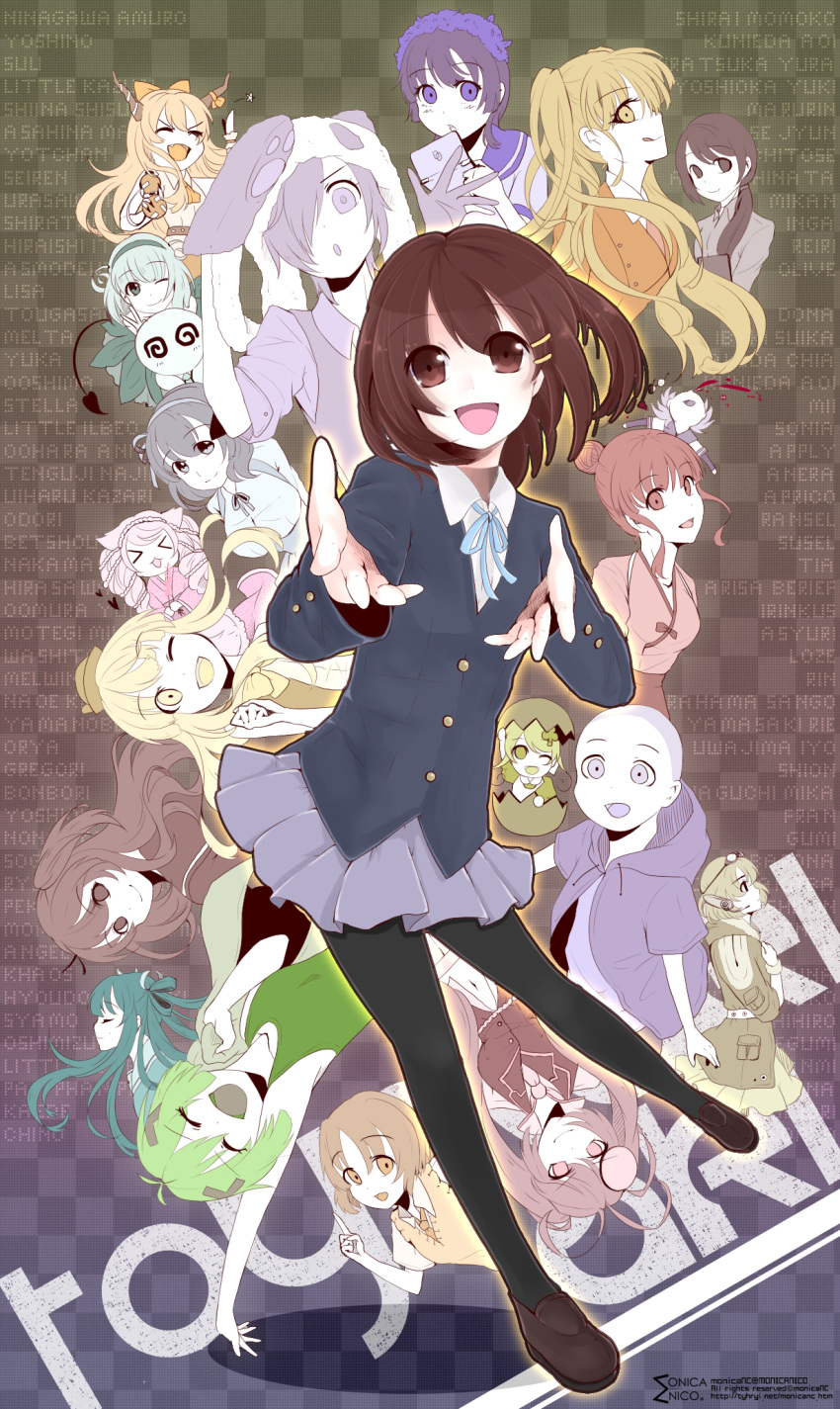 6+girls, animal_ears, annotated, ano_hi_mita_hana_no_namae_wo_bokutachi_wa_mada_shiranai, asmodeus, bessho_koyoi, blood, bonbori