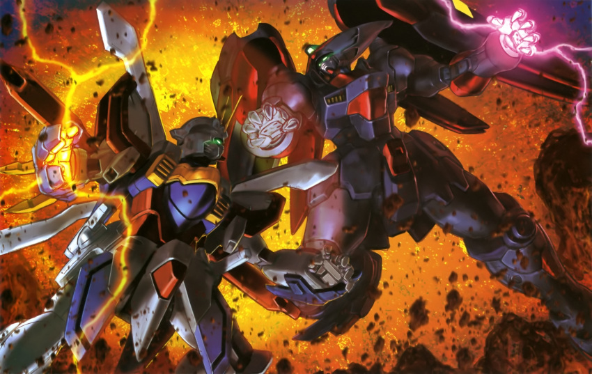 god_gundam, gundam, highres, master_gundam, mecha, shining_finger