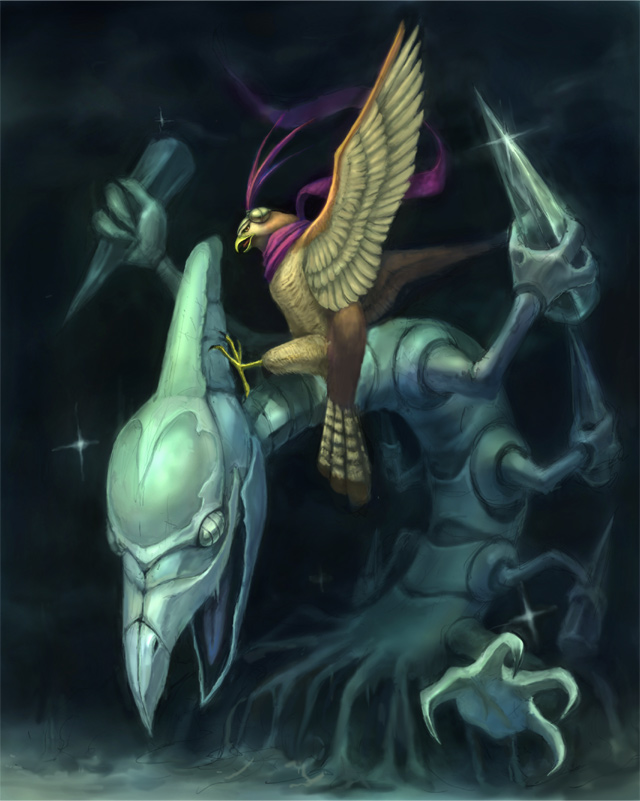 artist_request, bad_id, beak, bird, dark, evil, falcon, feathers