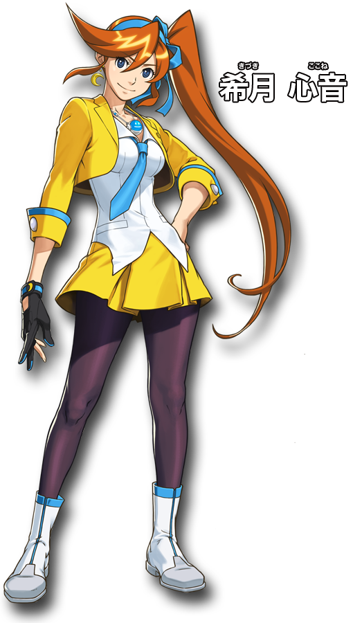 ankle_boots, badge, between_breasts, black_gloves, black_legwear, blue_eyes, boots, brown_hair