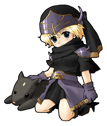 blonde_hair, blue_eyes, chibi, dog, en_la_festa, female, final_fantasy, final_fantasy_vi