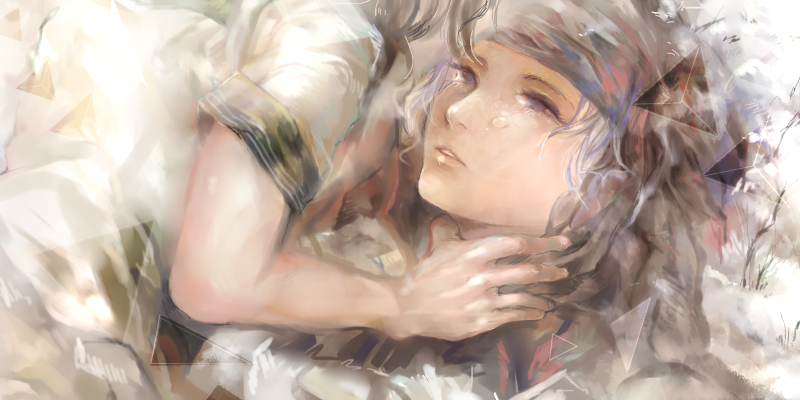 black_hair, bust, face, hand_on_neck, kumoi_ichirin, mgn0isi, multiple_girls, murasa_minamitsu