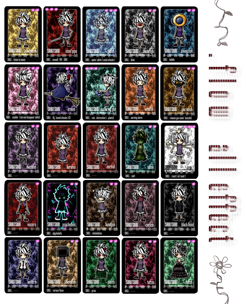 >_<, .flow, animal_ears, black_dress, blood, blood_in_mouth, blood_on_face, blood_on_hair