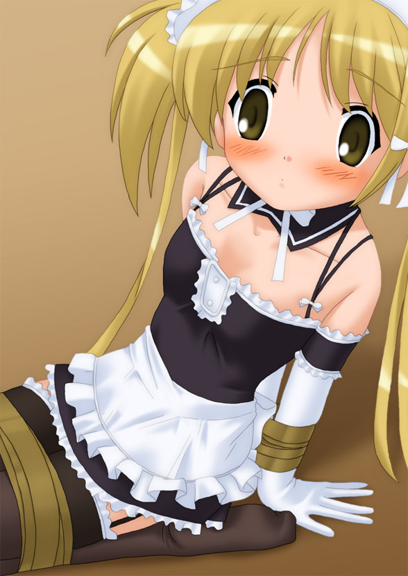 bdsm, blonde_hair, bondage, bound_legs, kannazuki_okuto, kore_ga_watashi_no_goshujin-sama, maid, sawatari_mitsuki