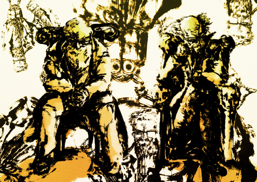 beard, facial_hair, harapeko_(nisi6), mega_man_(classic), mega_man_(series), metal_gear, metal_gear_solid, mikhail_sergeyevich_cossack