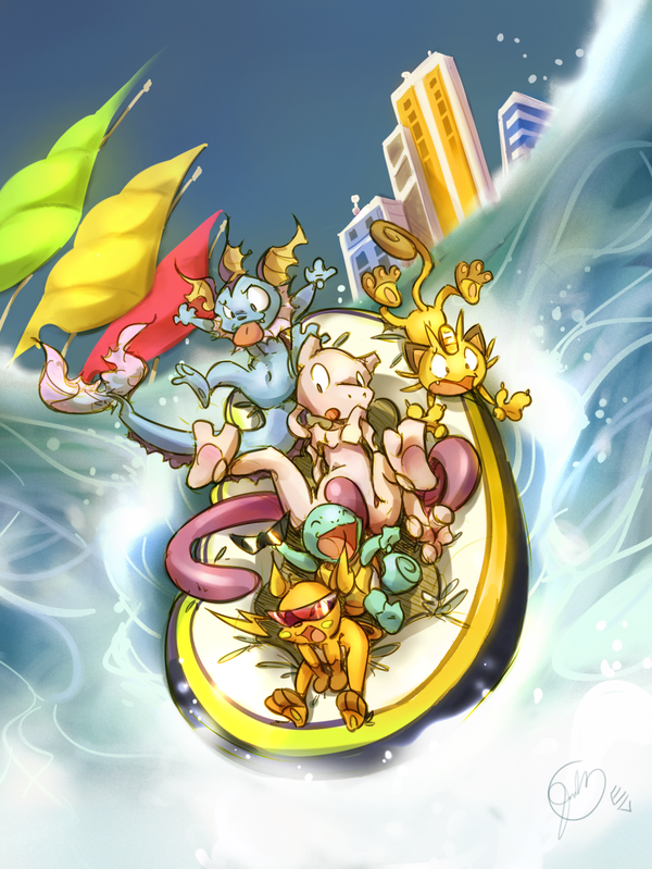animal_ears, barefoot, edtropolis, feet, meowth, mewtwo, nintendo, nude