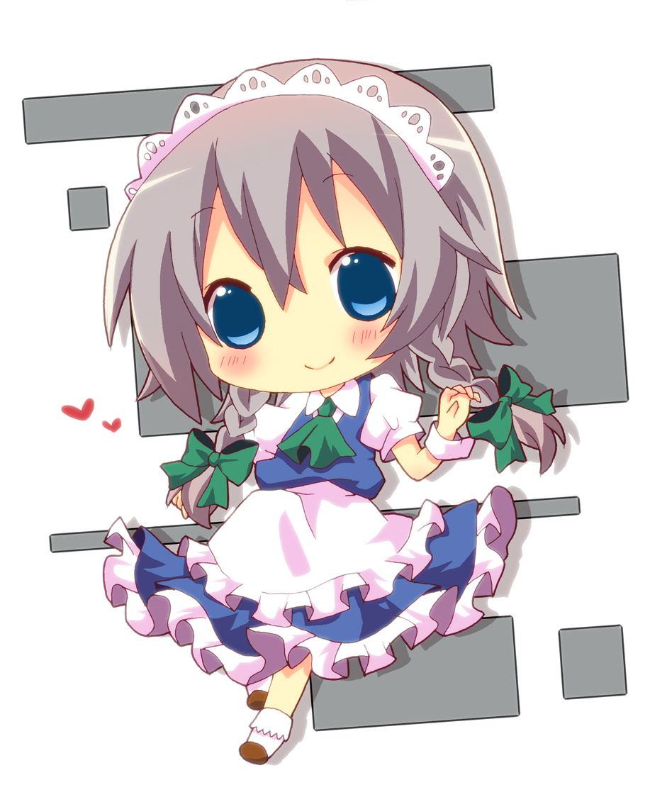 bad_id, blue_eyes, blush, bow, braid, chibi, hair_bow, hair_ribbon