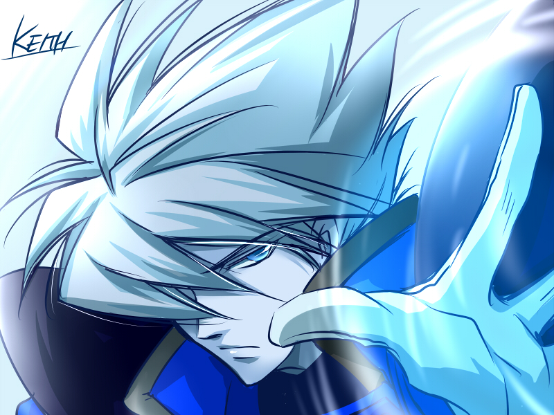 blue_eyes, character_name, coat, expressionless, keith_evans, male, psychic_force, sisido_(black_candy)