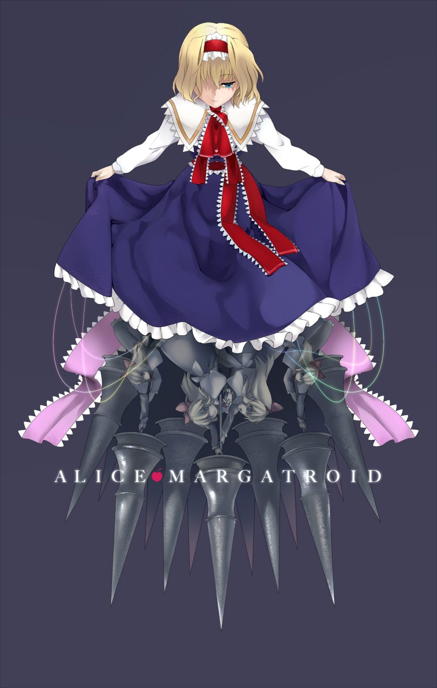 alice_margatroid, blonde_hair, blue_eyes, bow, capelet, character_name, doll, dress