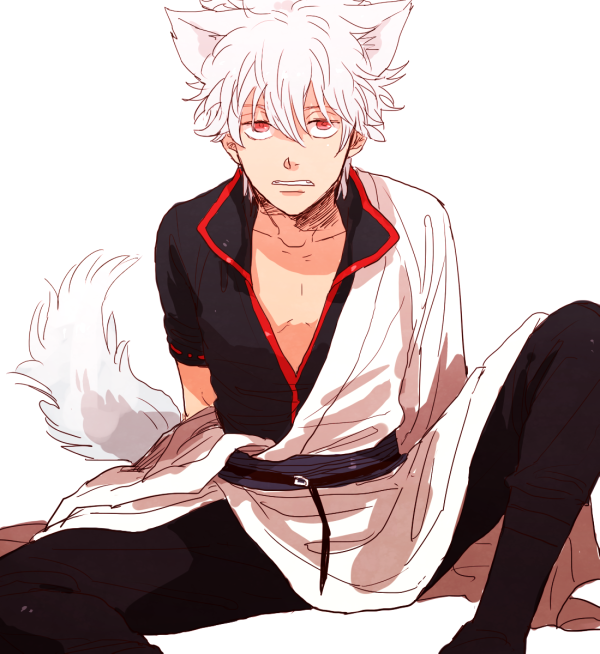 animal_ears, boots, cog_ears, dog_ears, dog_tail, gintama, japanese_clothes, kemonomimi_mode